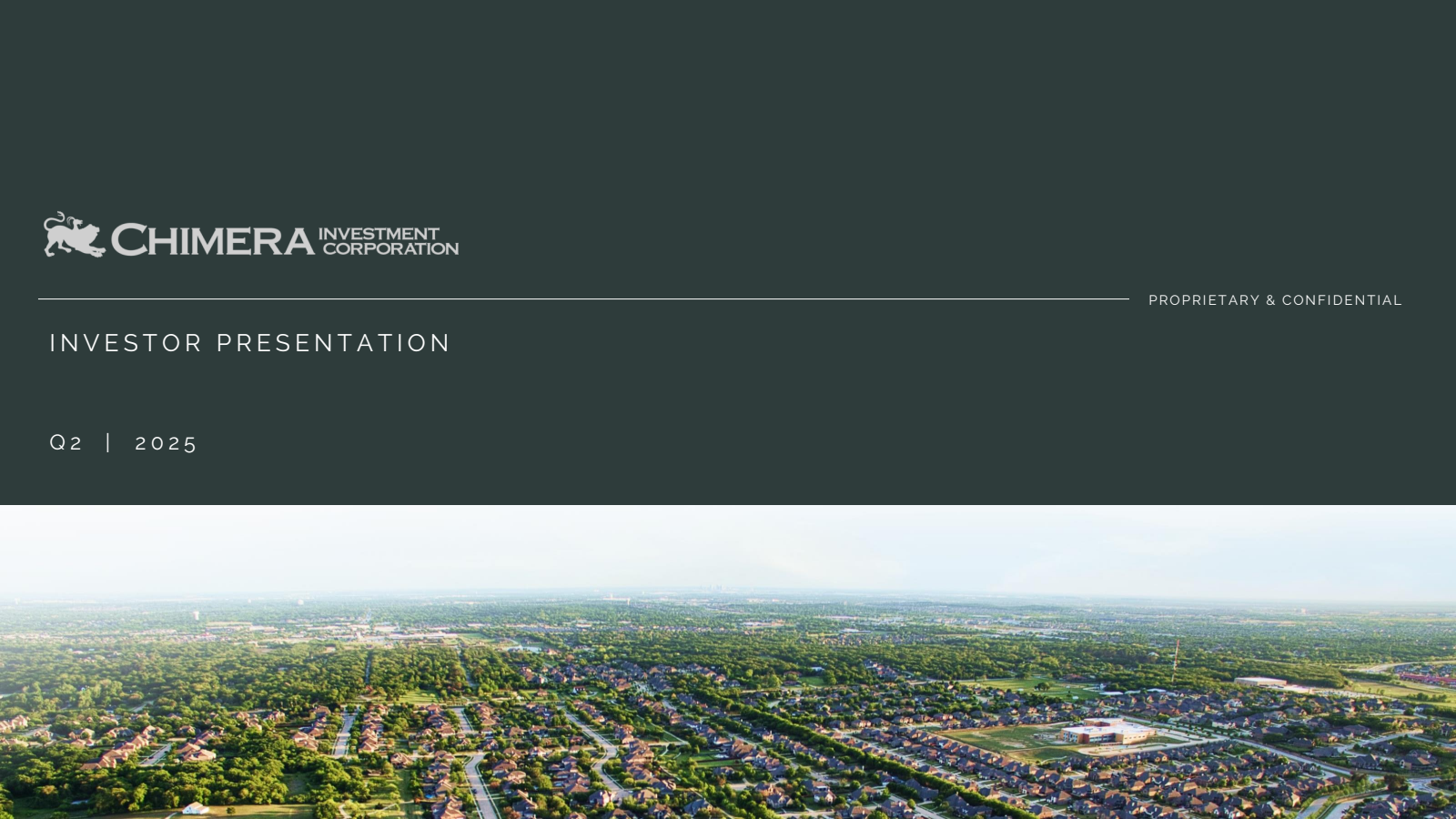 Chimera Investment's Q2 2025 Slide Deck