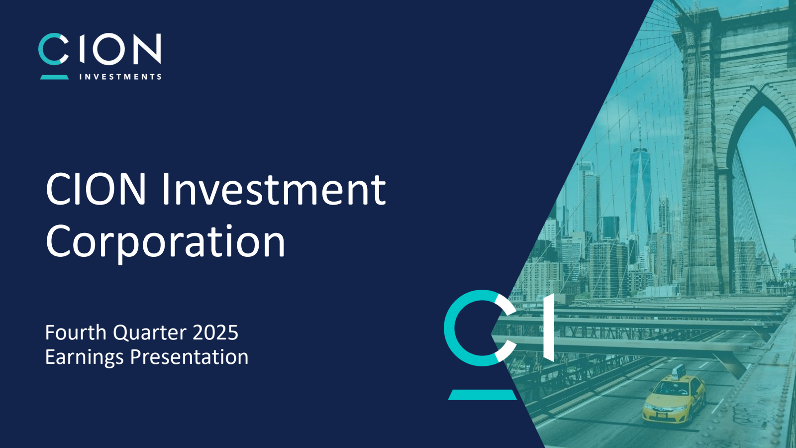 CION Investment's Q4 2025 Slide Deck