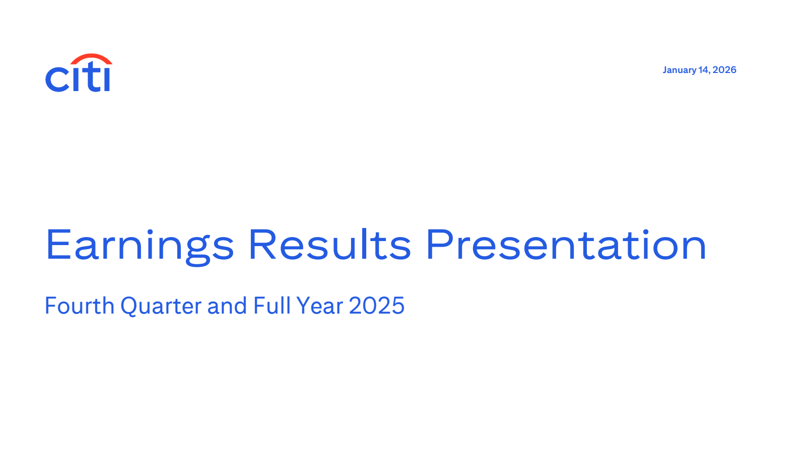 Citigroup (C) Earnings Date and Reports 2026