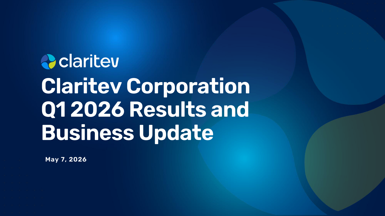 Claritev's Q1 2026 Slide Deck
