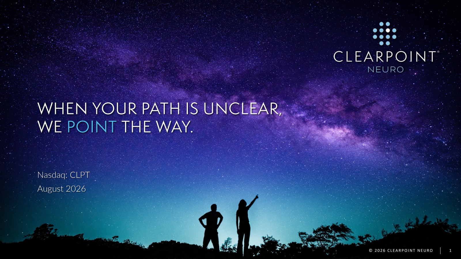 ClearPoint Neuro's Q2 2026 Slide Deck