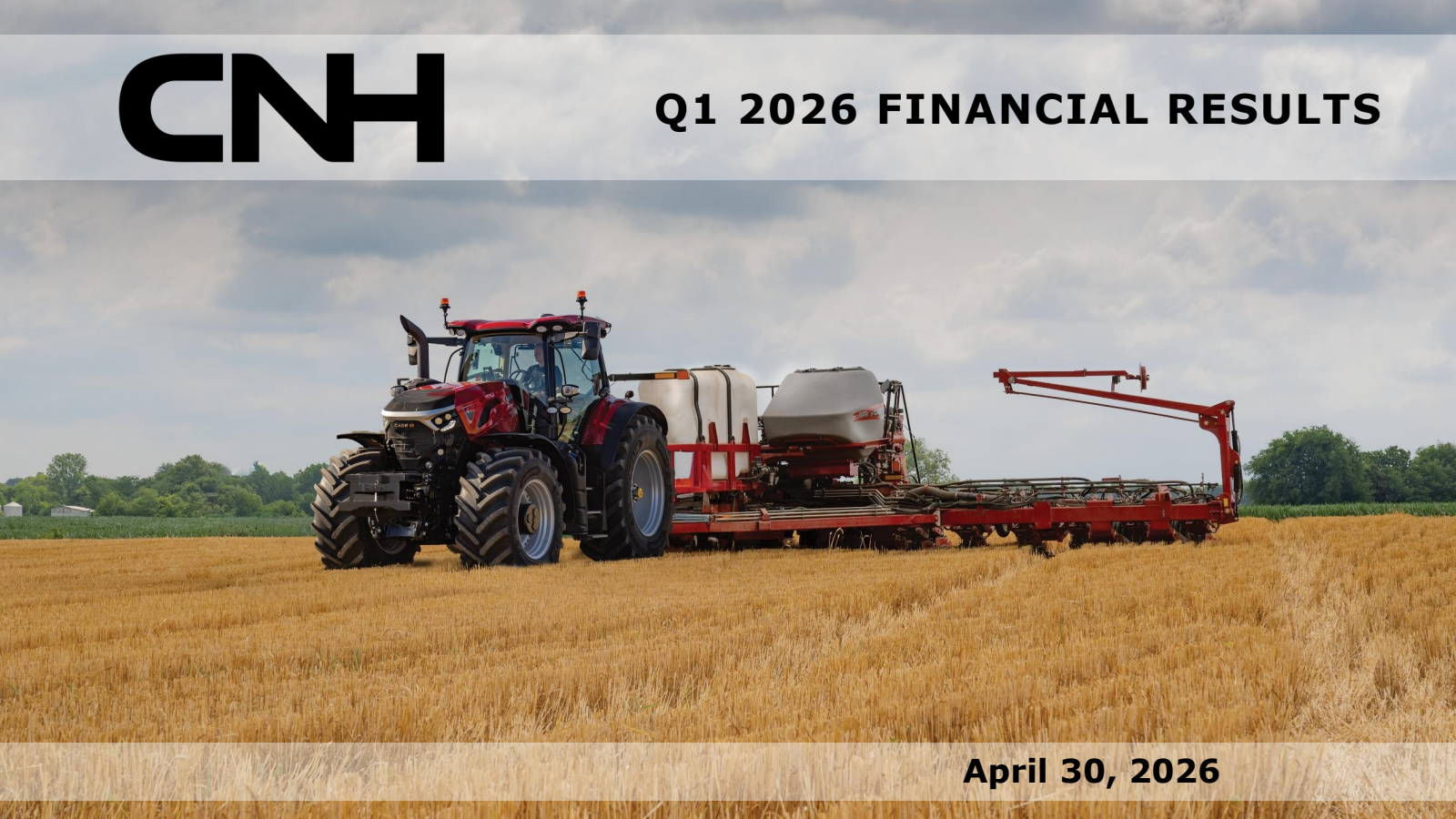 CNH Industrial's Q1 2026 Slide Deck