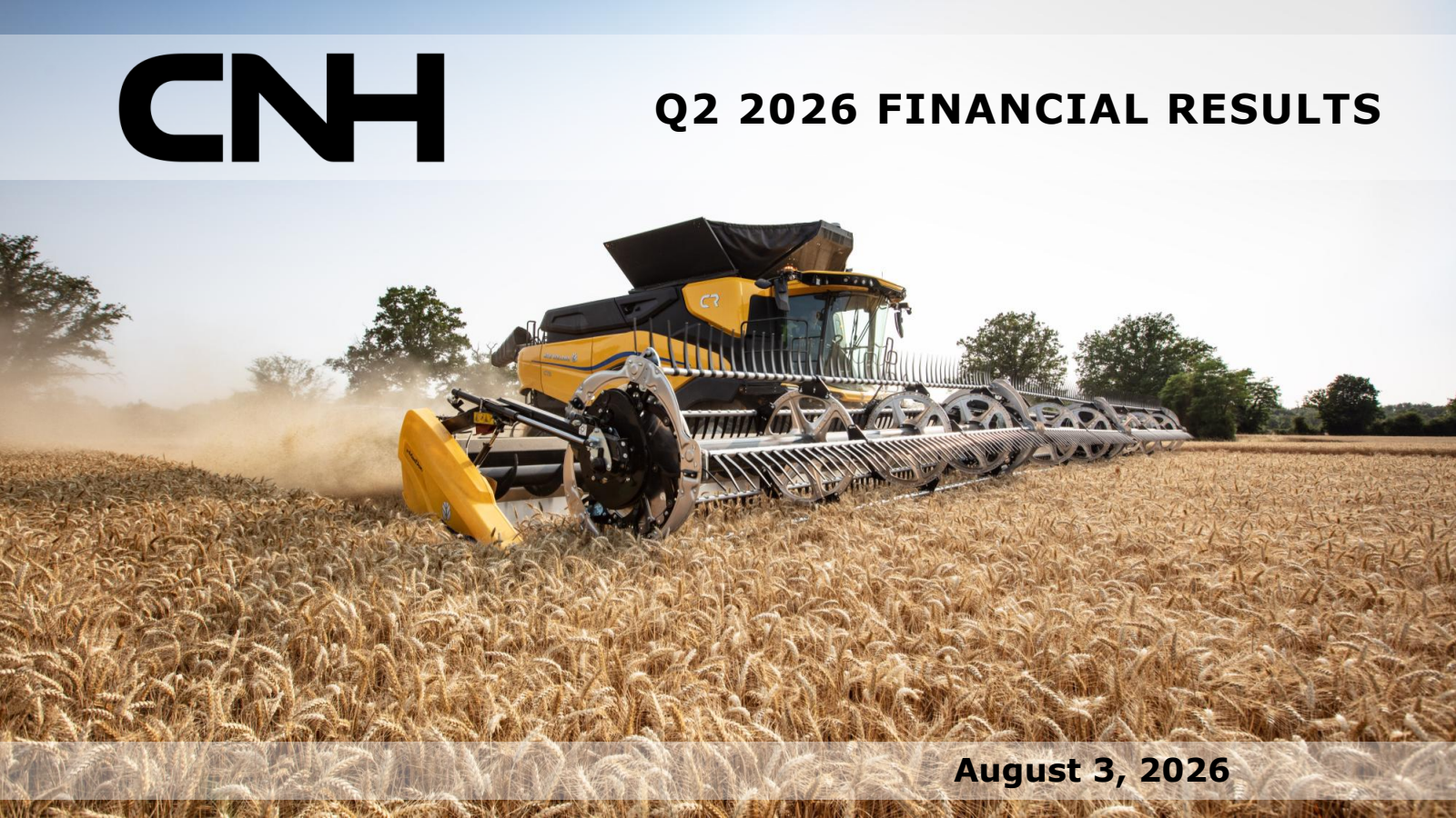 CNH Industrial's Q2 2026 Slide Deck