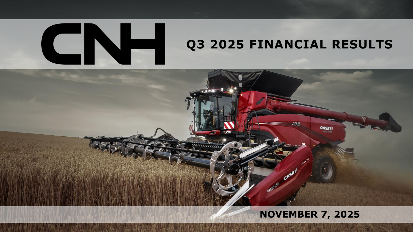 CNH Industrial's Q3 2025 Slide Deck
