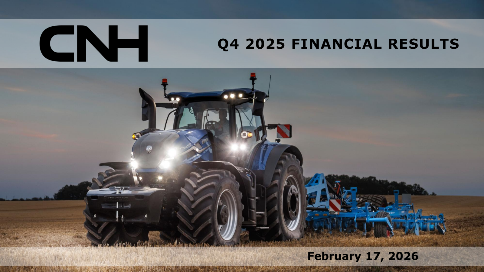 CNH Industrial's Q4 2025 Slide Deck