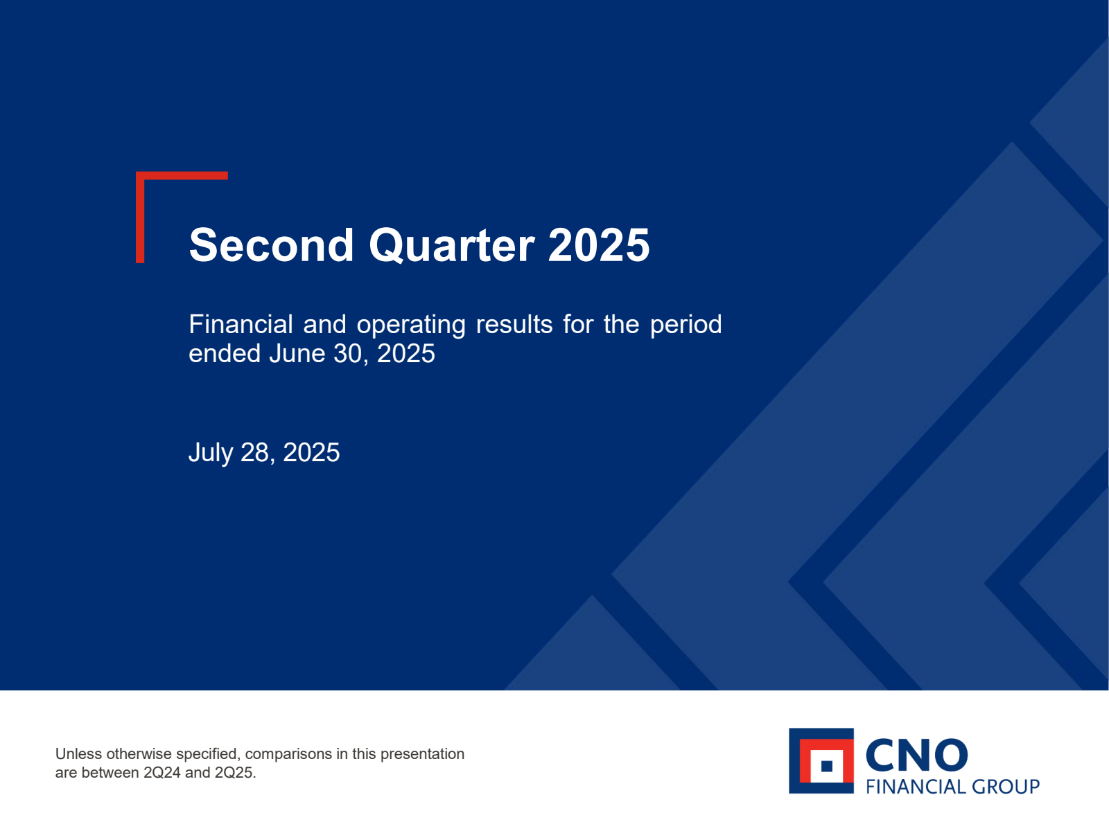 CNO Financial Group's Q2 2025 Slide Deck