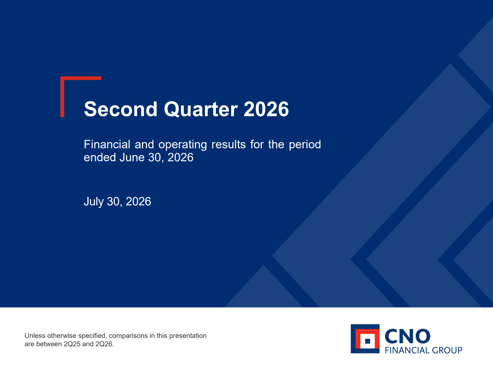 CNO Financial Group's Q2 2026 Slide Deck