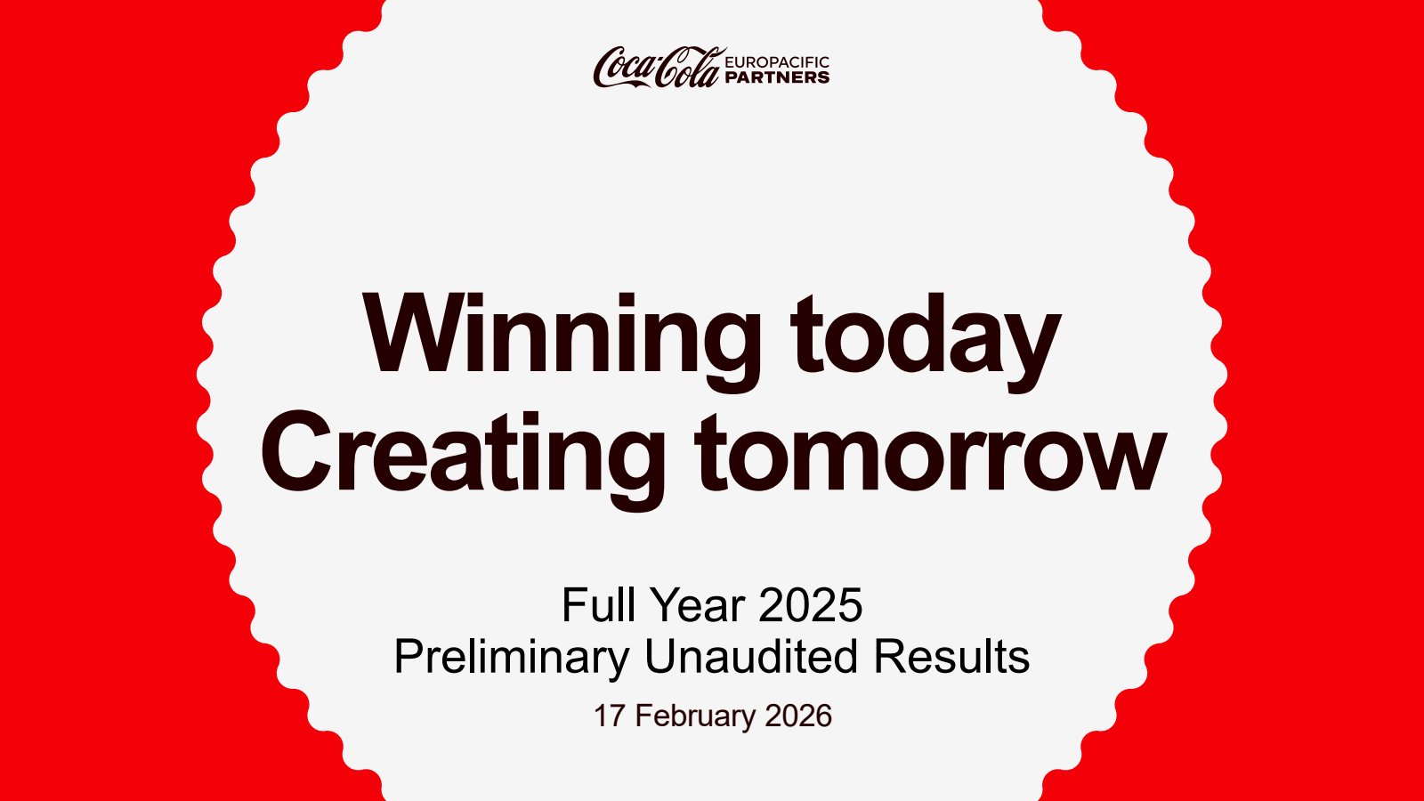 Coca-Cola Europacific Partners' Q4 2025 Slide Deck