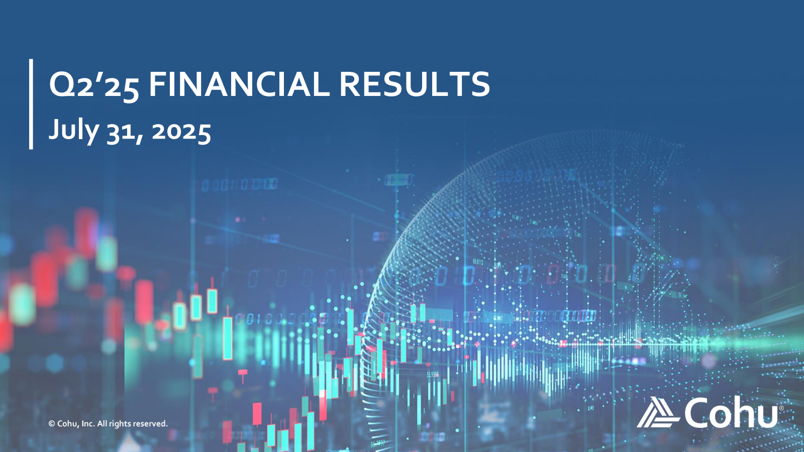 Cohu's Q2 2025 Slide Deck