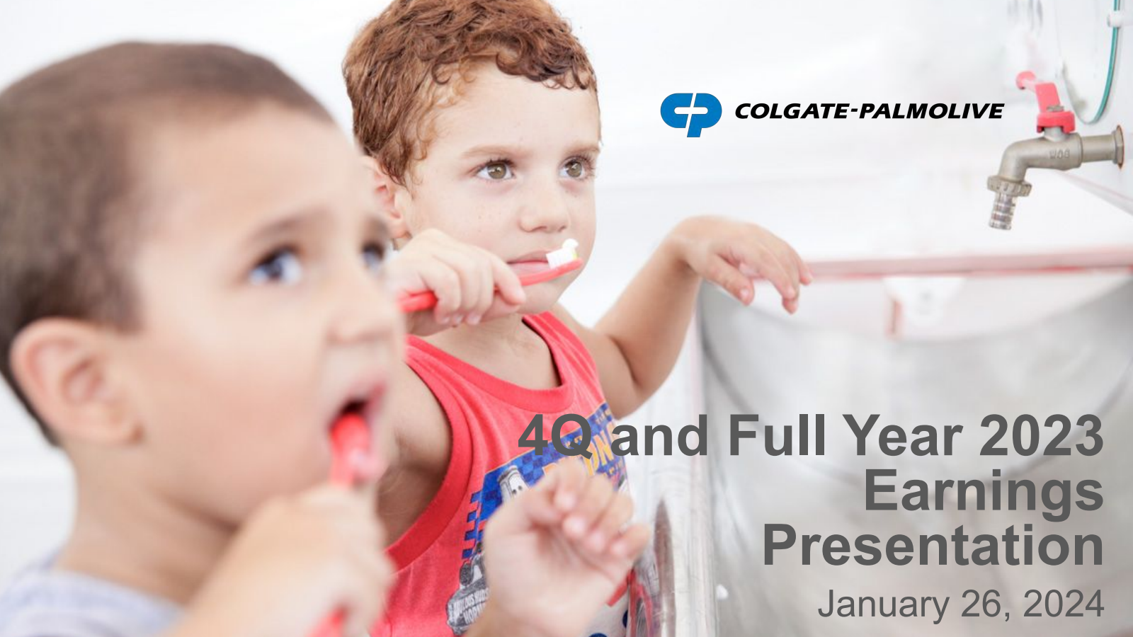 Colgate Income CL Q4 2023 Earnings Report on 1/26/2024