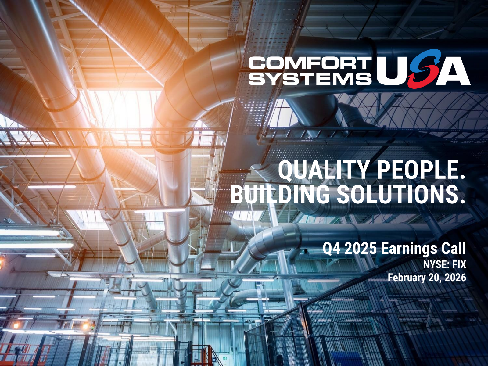 COMFORT SYSTEMS USA INC FIX visual data 6