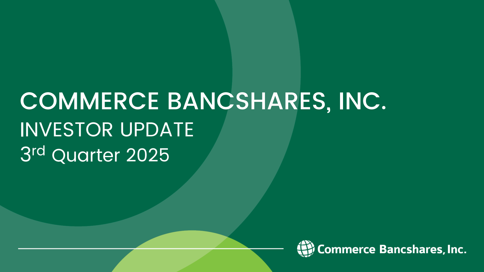 Commerce Bancshares' Q3 2025 Slide Deck
