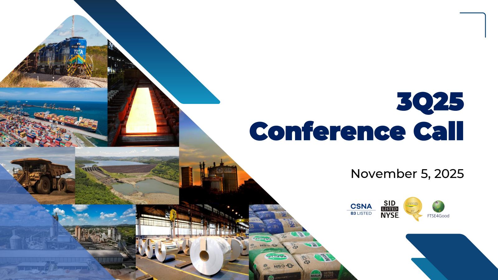 National Steel's Q3 2025 Slide Deck