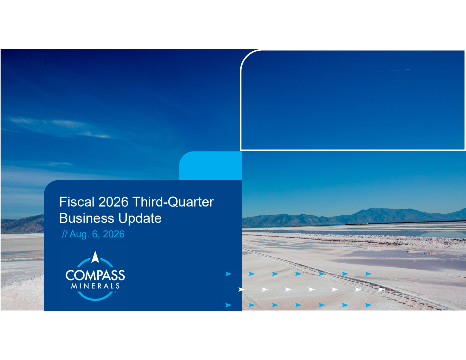 Compass Minerals International's Q3 2026 Slide Deck