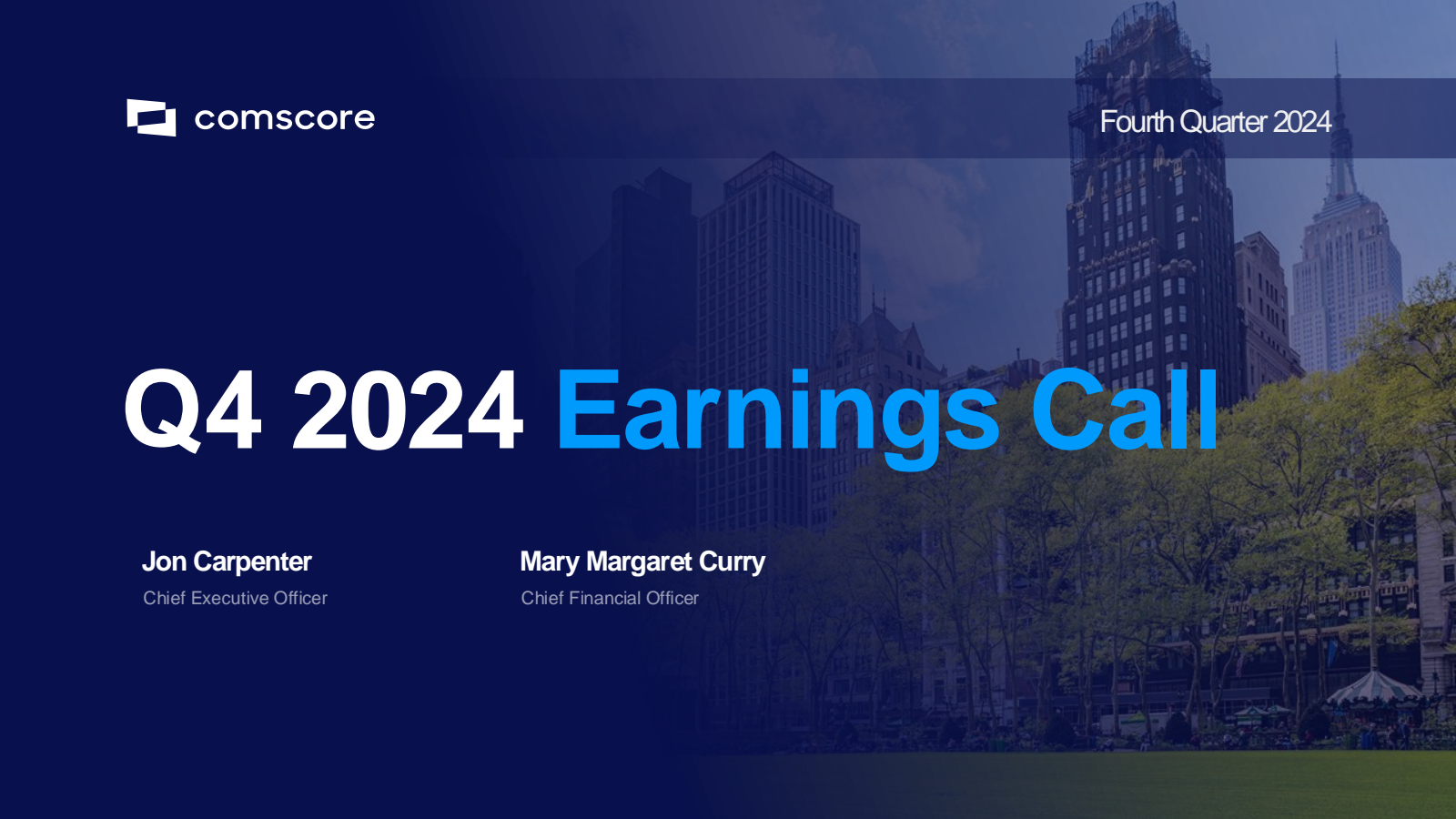 comScore's Q4 2024 Slide Deck