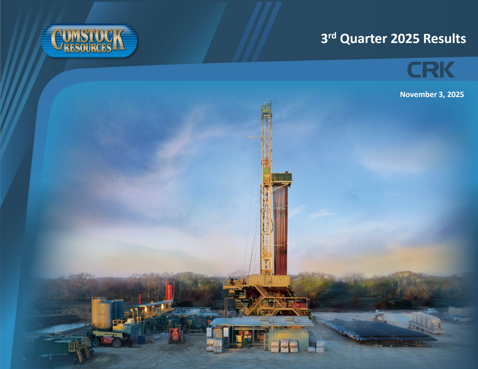 Comstock Resources' Q3 2025 Slide Deck