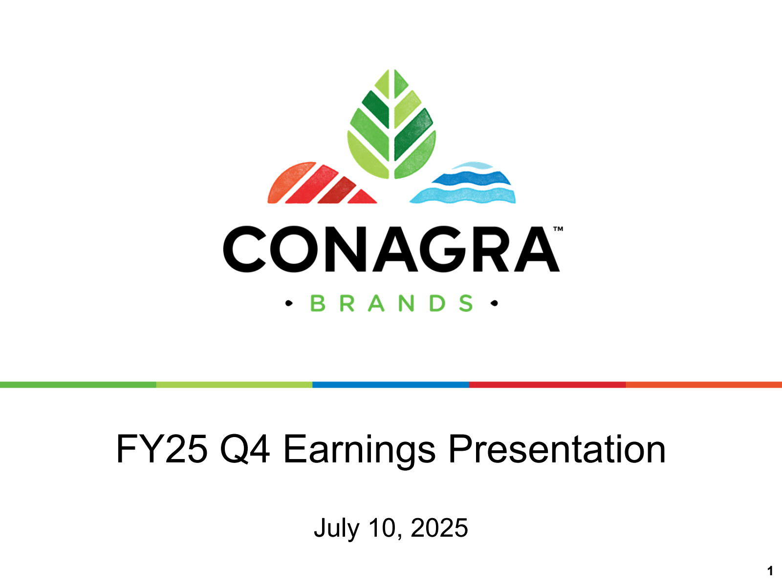 Conagra Brands' Q4 2025 Prepared Remarks Slide Deck