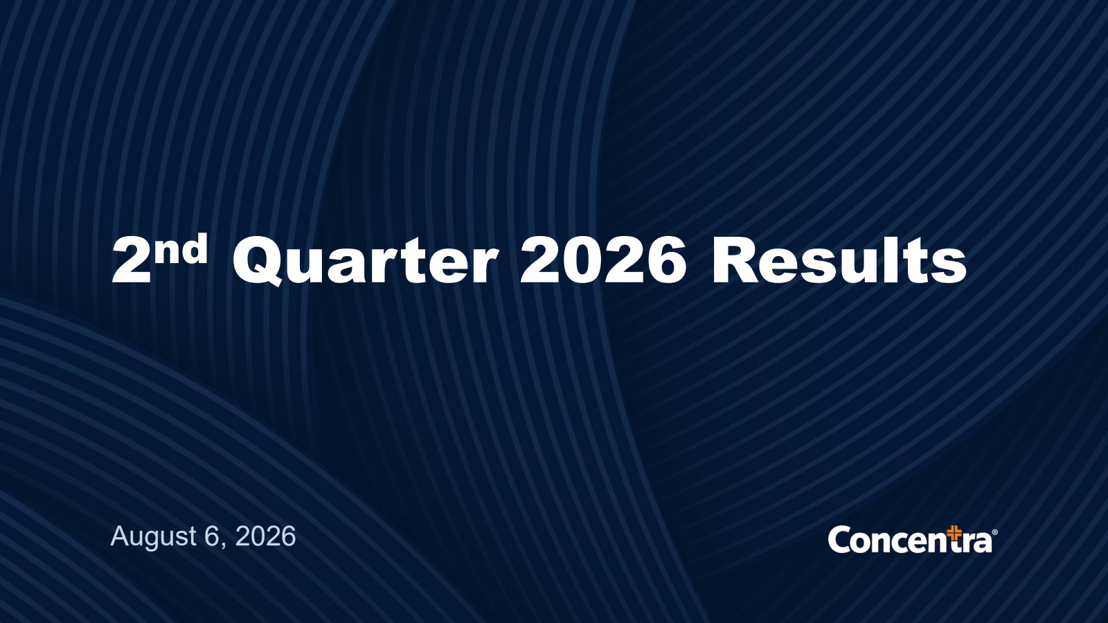 Concentra Group Holdings Parent's Q2 2026 Slide Deck