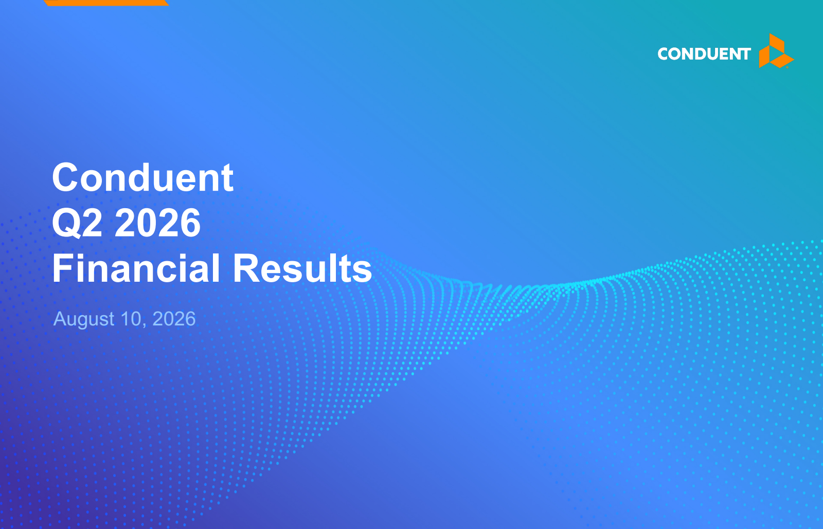 Conduent's Q2 2026 Slide Deck