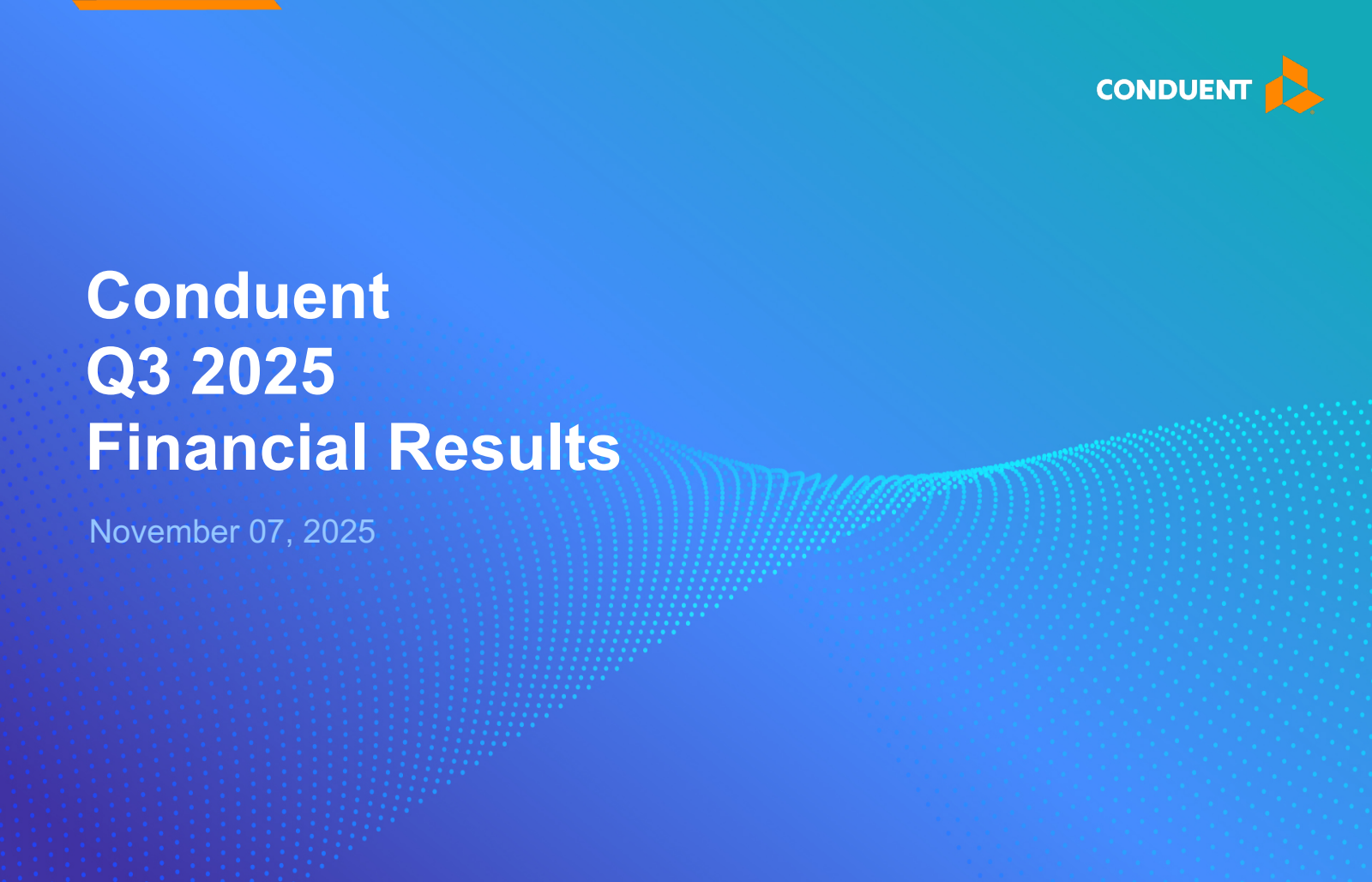 Conduent's Q3 2025 Slide Deck