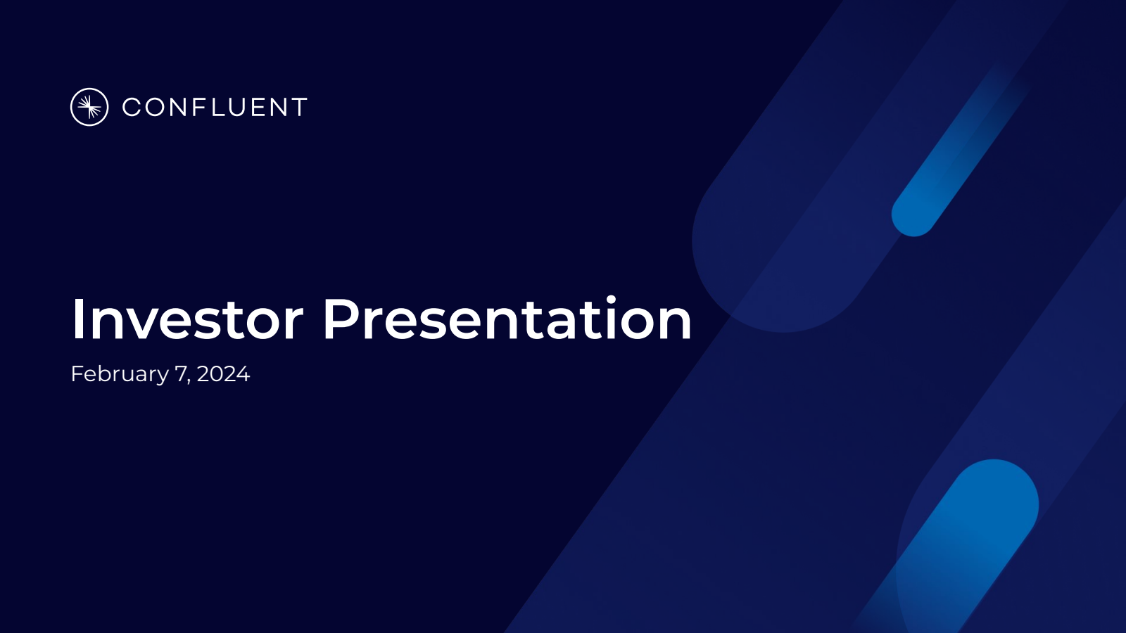 Confluent's Q4 2023 Slide Deck