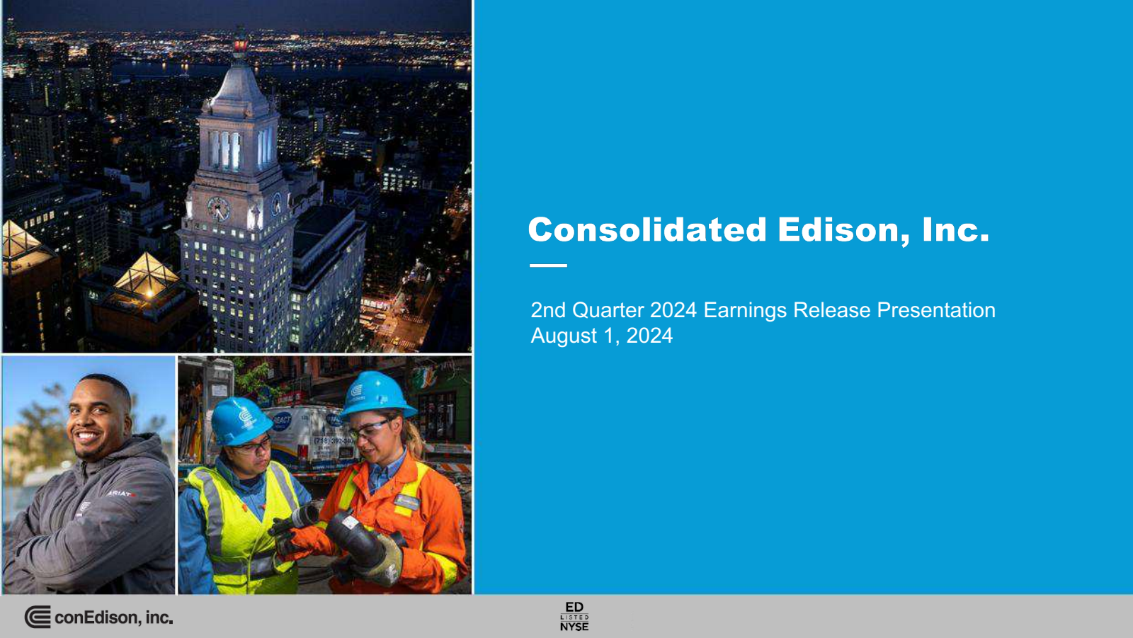 Consolidated Edison's Q2 2024 Slide Deck