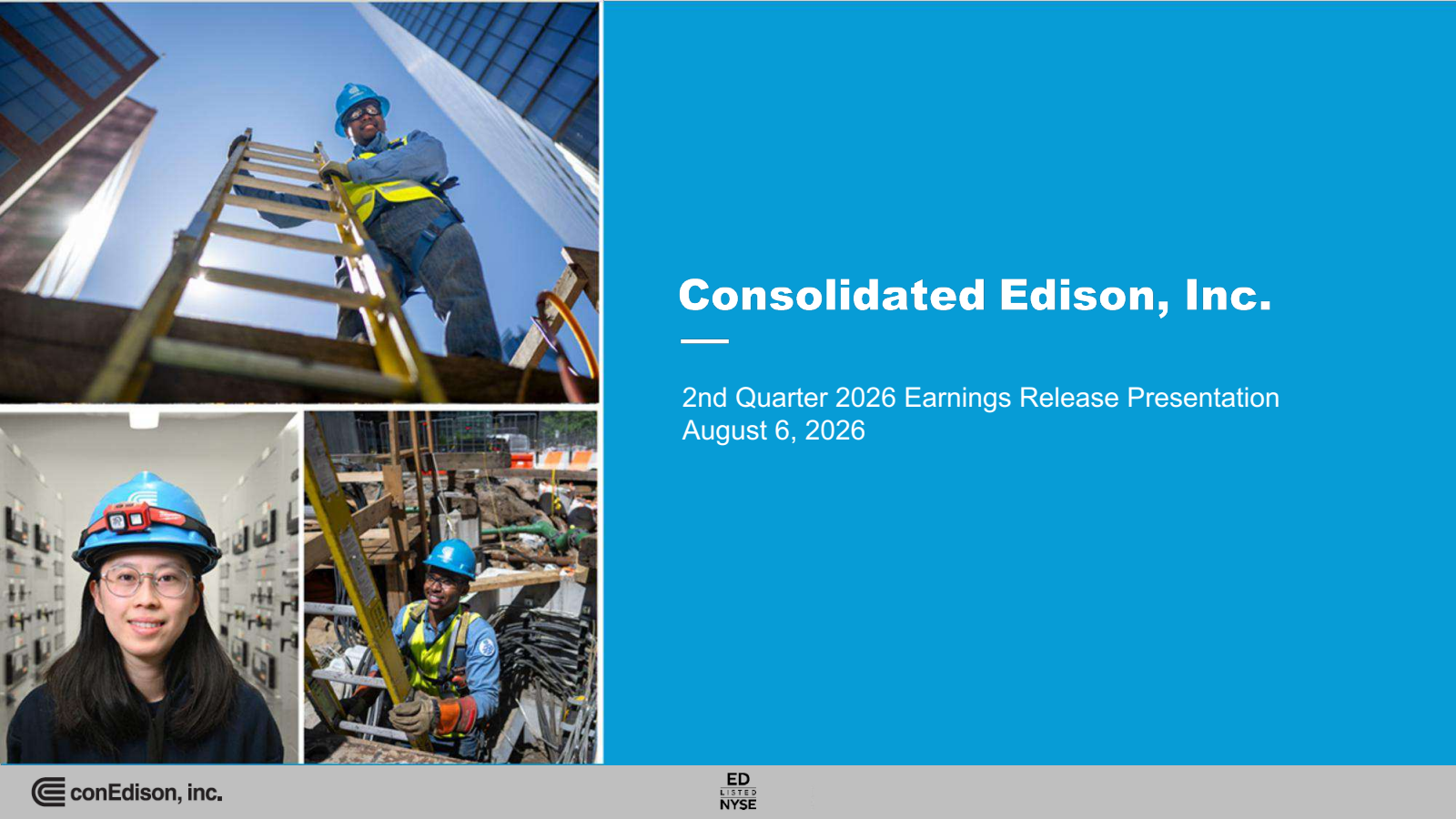 Consolidated Edison's Q2 2026 Slide Deck