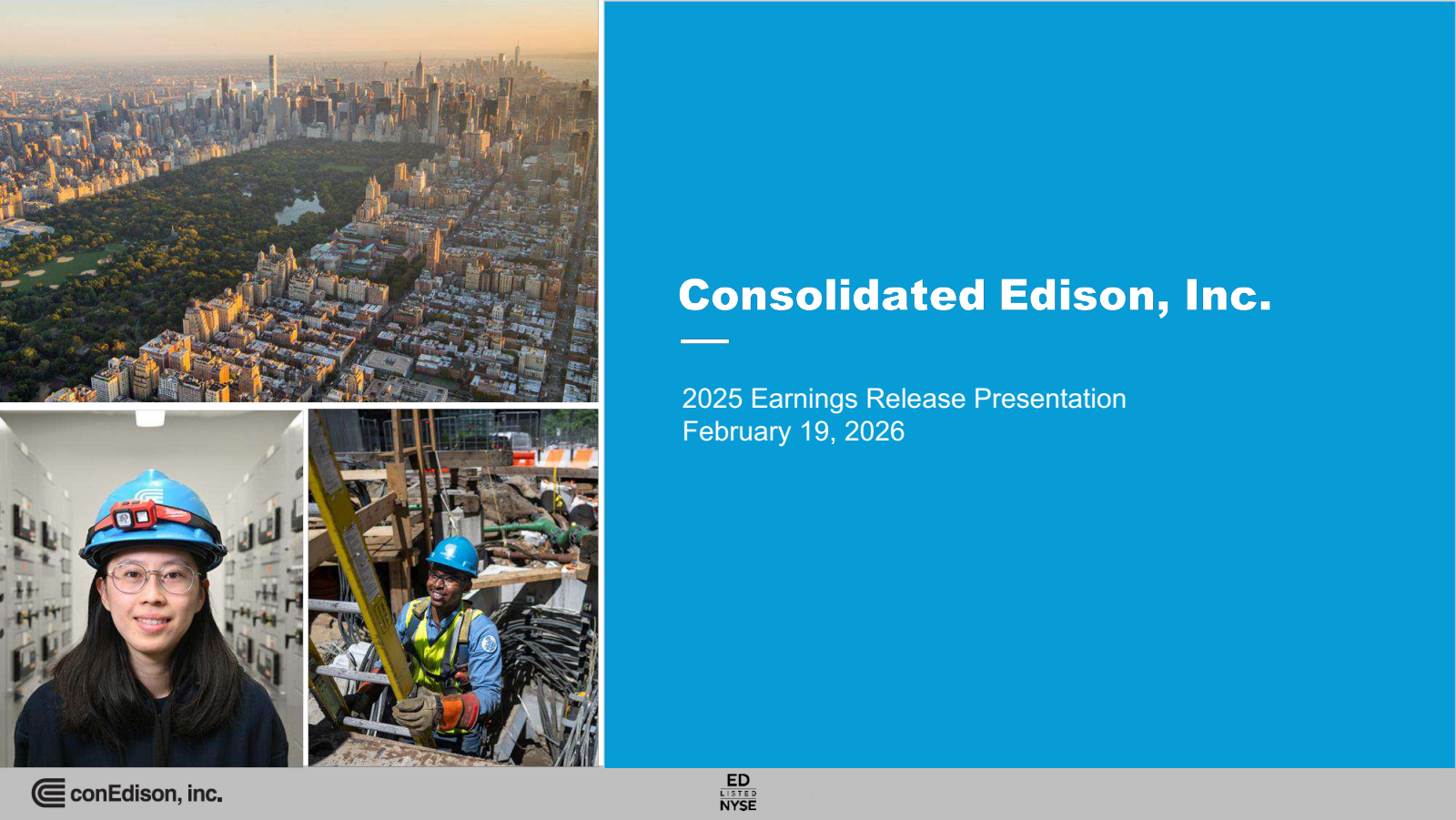 Consolidated Edison's Q4 2025 Slide Deck