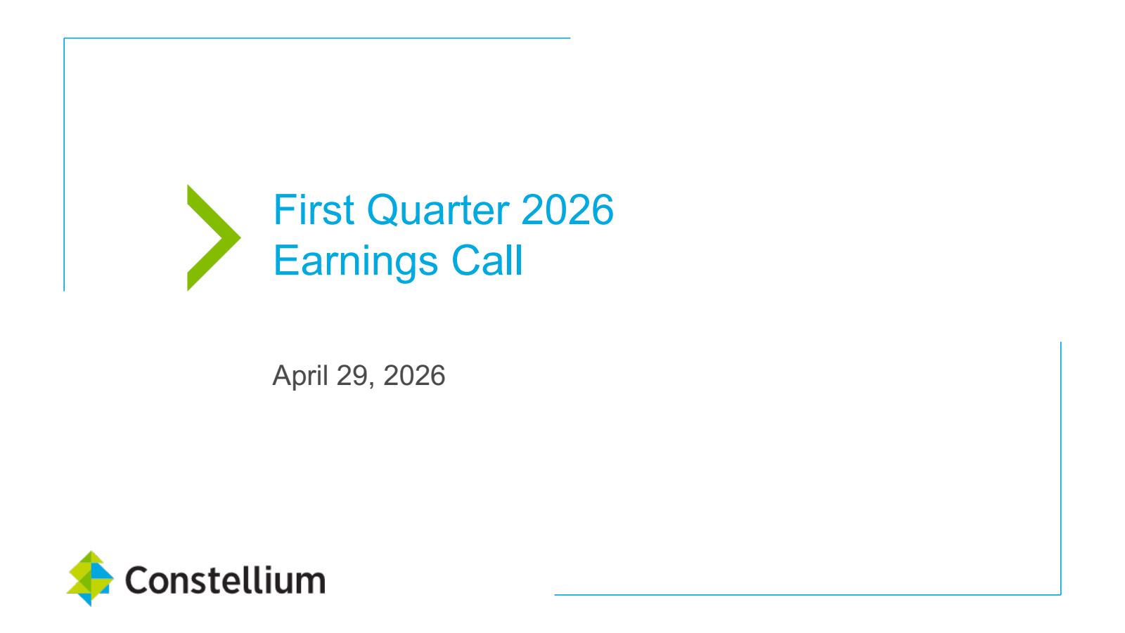 Constellium's Q1 2026 Slide Deck