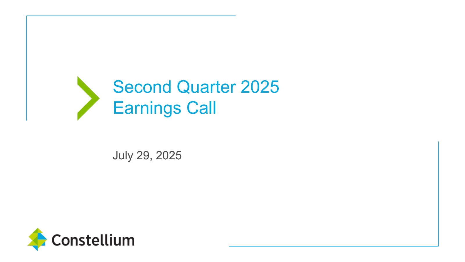 Constellium's Q2 2025 Slide Deck