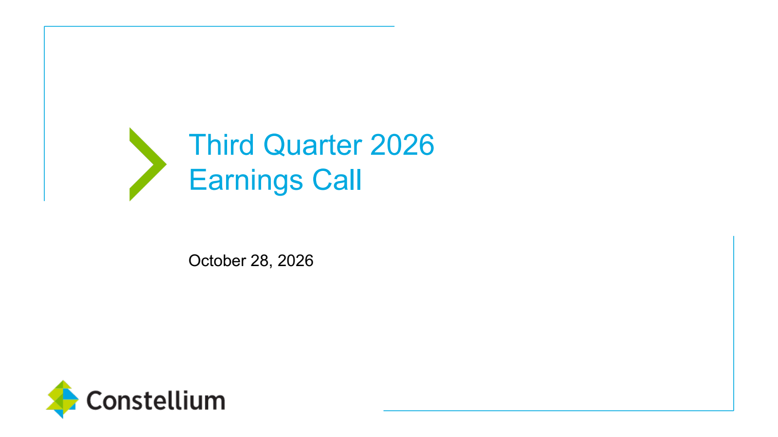 Constellium's Q3 2026 Slide Deck