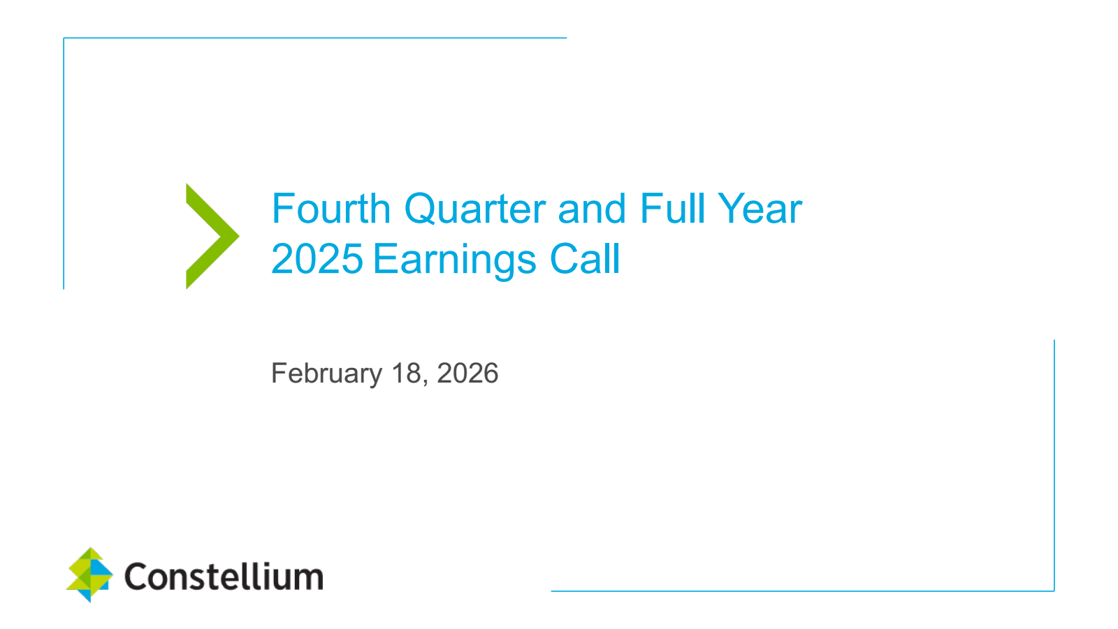 Constellium's Q4 2025 Slide Deck