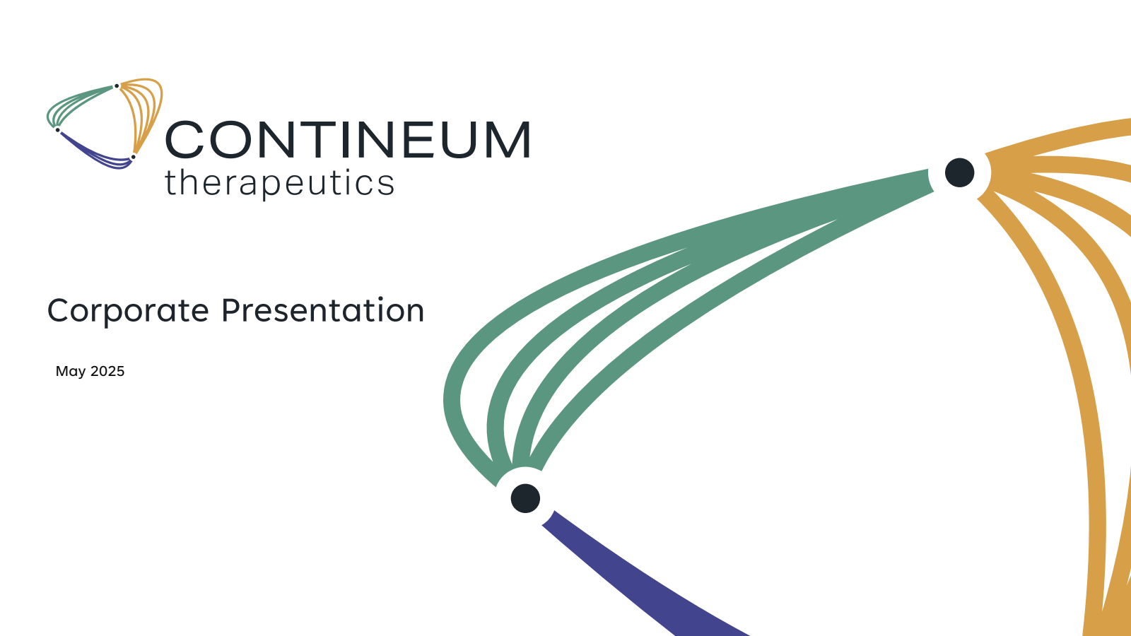 Contineum Therapeutics' Q1 2025 Slide Deck