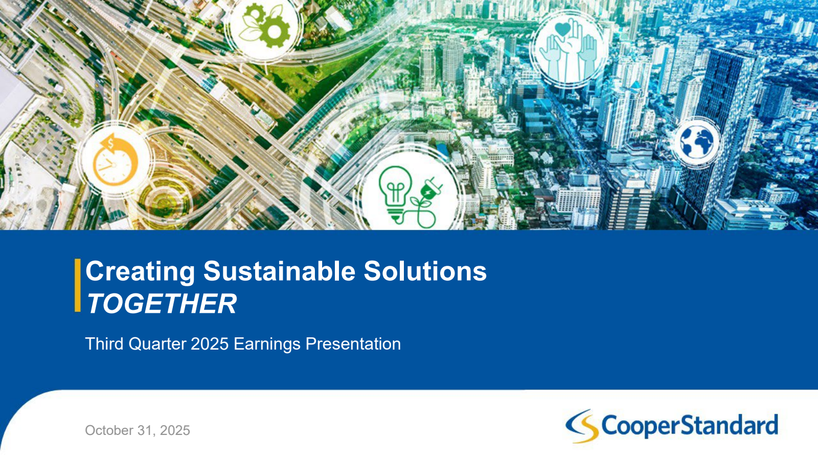 Cooper-Standard's Q3 2025 Slide Deck