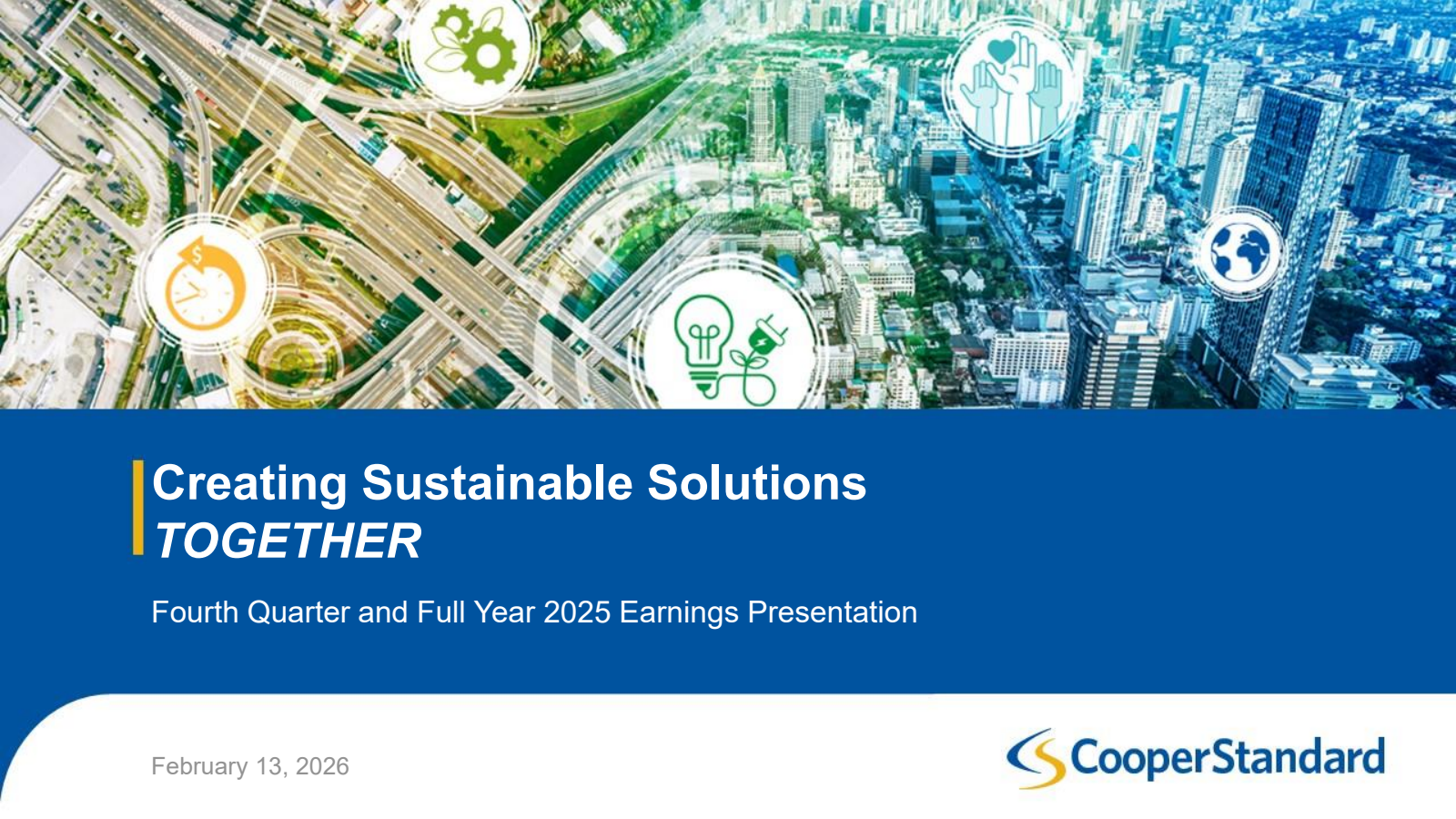 Cooper-Standard's Q4 2025 Slide Deck