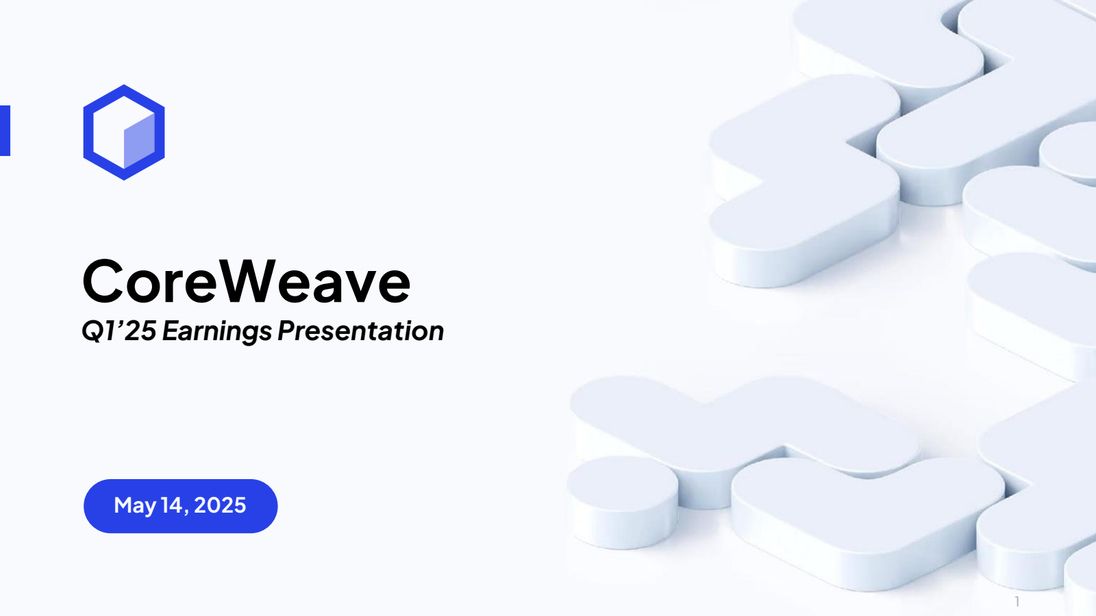 CoreWeave, Inc. Class A Common Stock's Q1 2025 Slide Deck