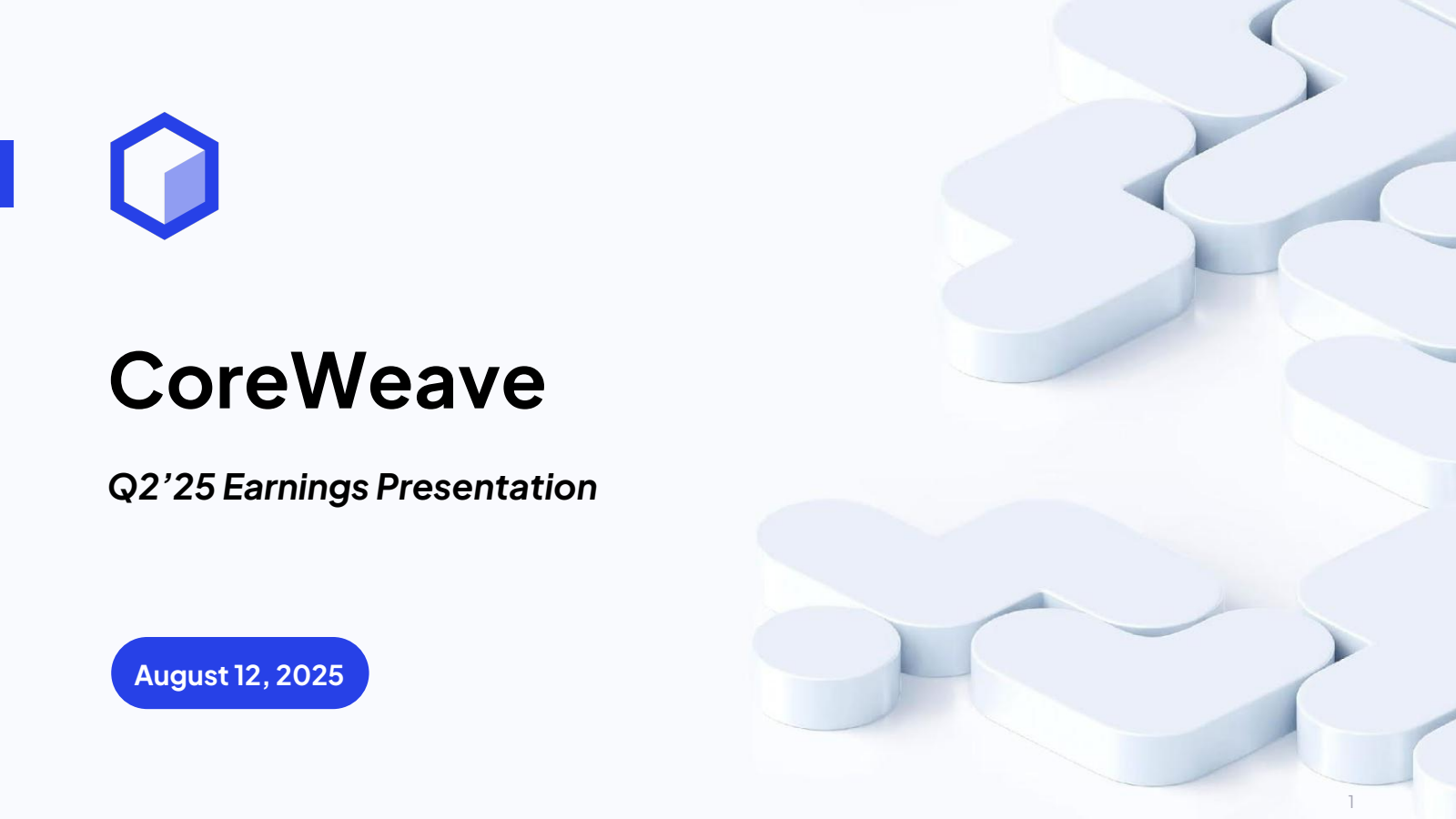 CoreWeave's Q2 2025 Slide Deck
