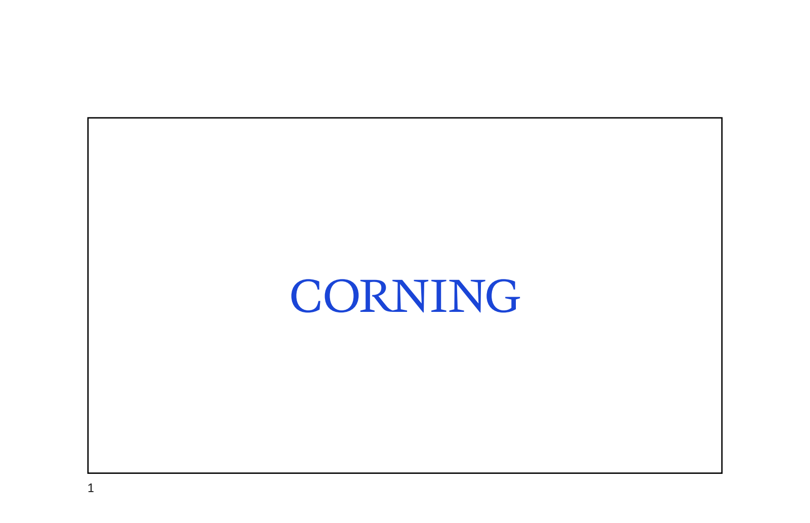 Corning's Q4 2024 Slide Deck