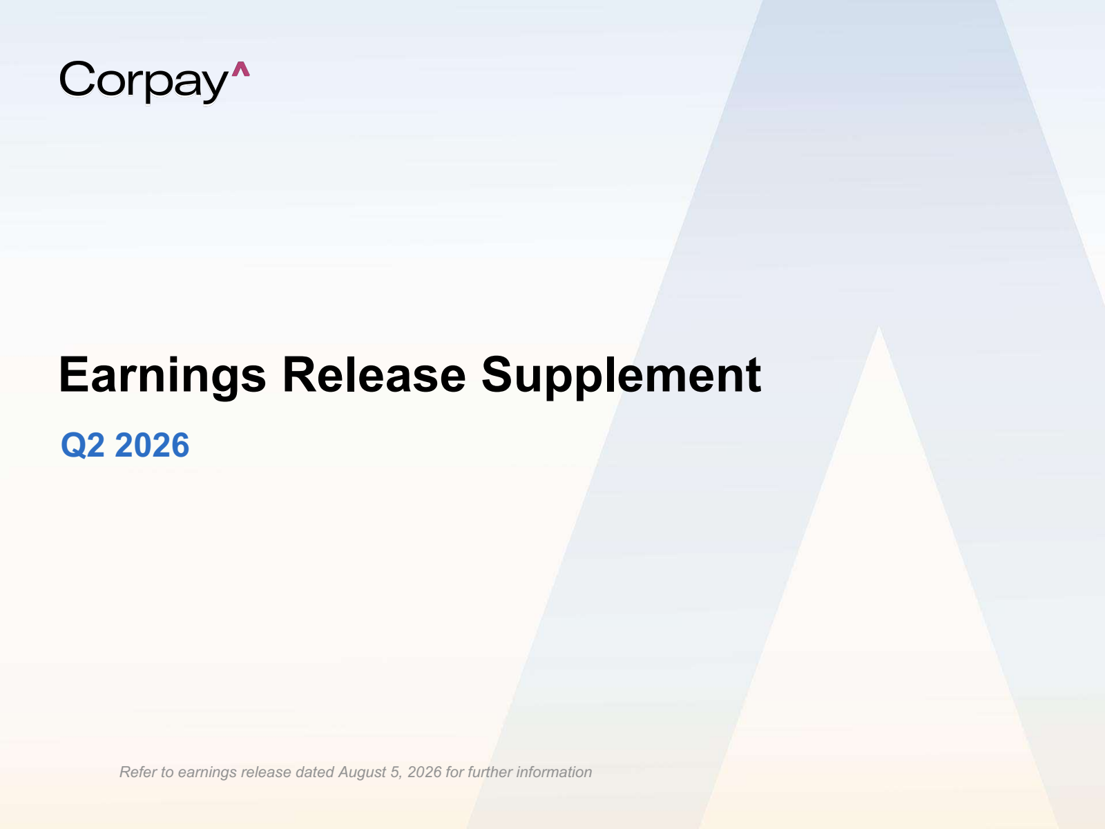 Corpay's Q2 2026 Slide Deck