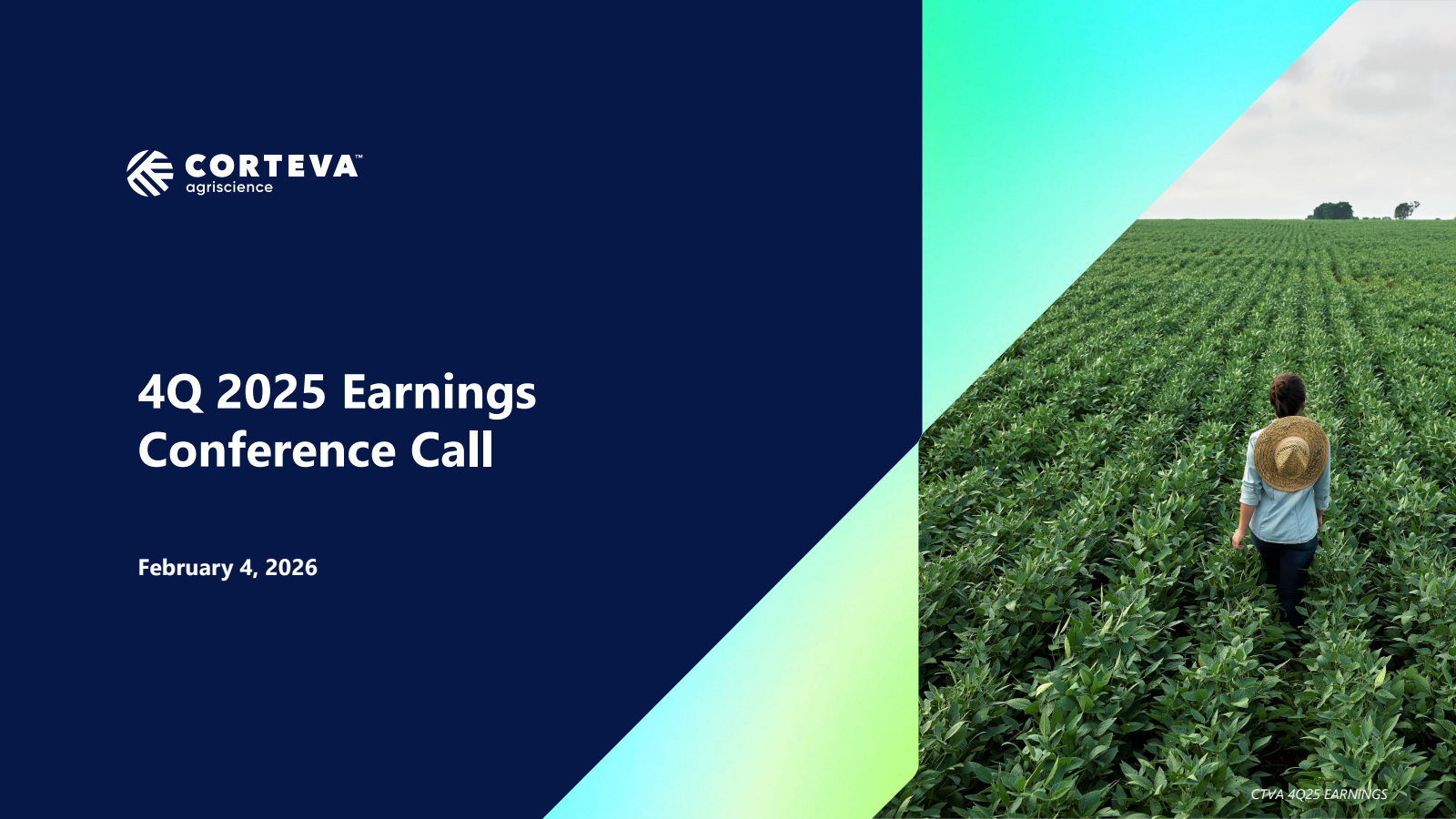 Corteva's Q4 2025 Slide Deck