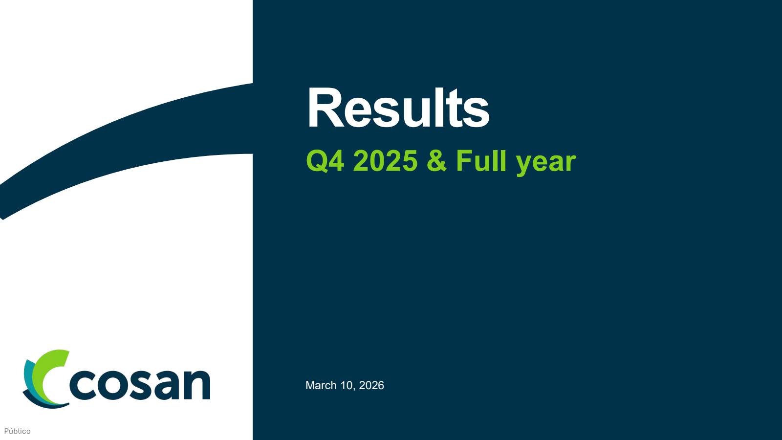 Cosan's Q4 2025 Slide Deck