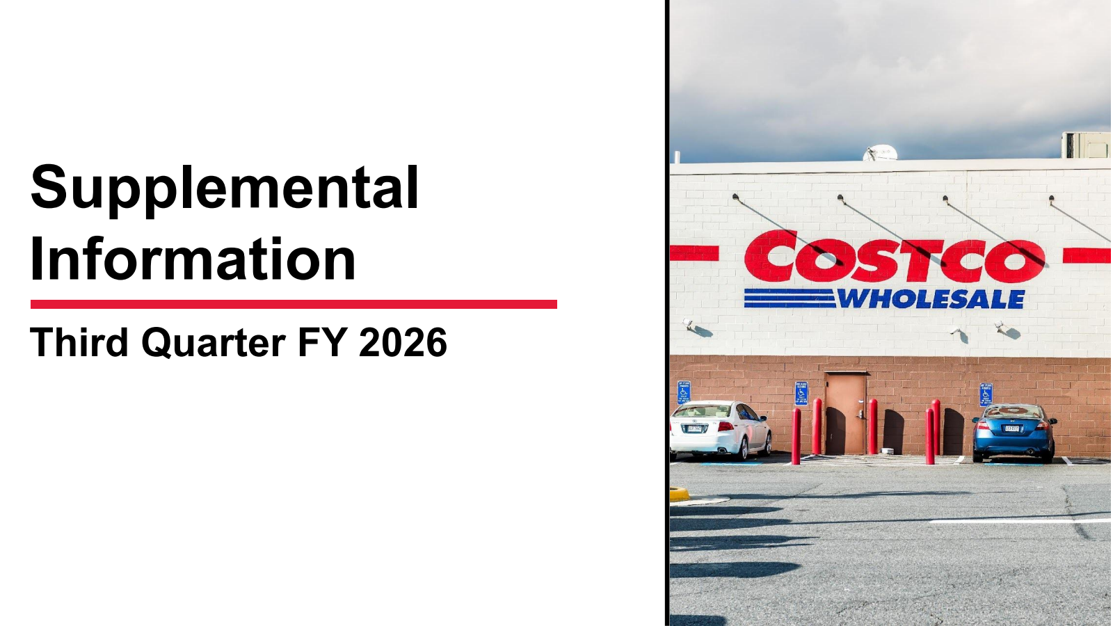 Costco Wholesale's Q3 2026 Slide Deck