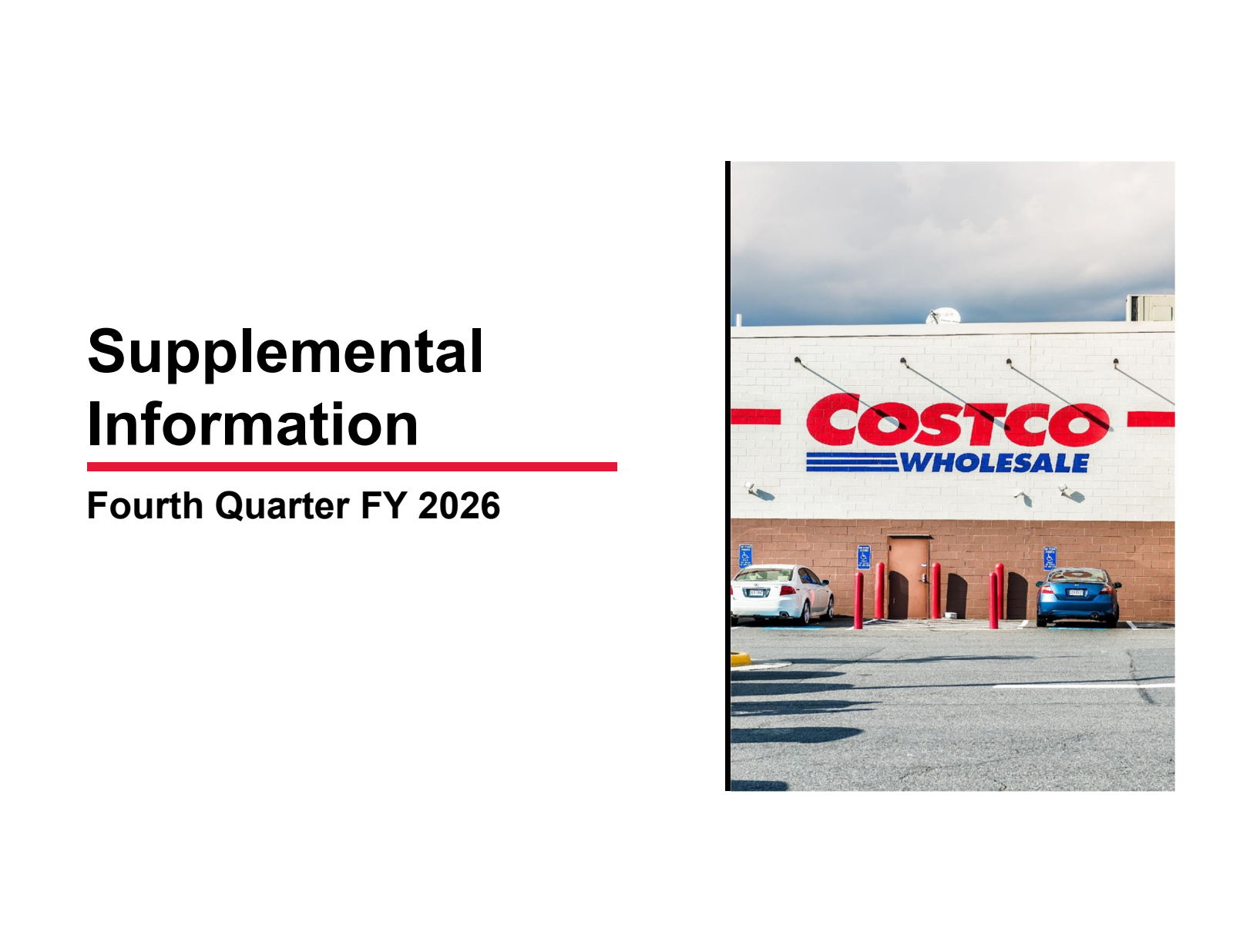 Costco Wholesale's Q4 2026 Slide Deck