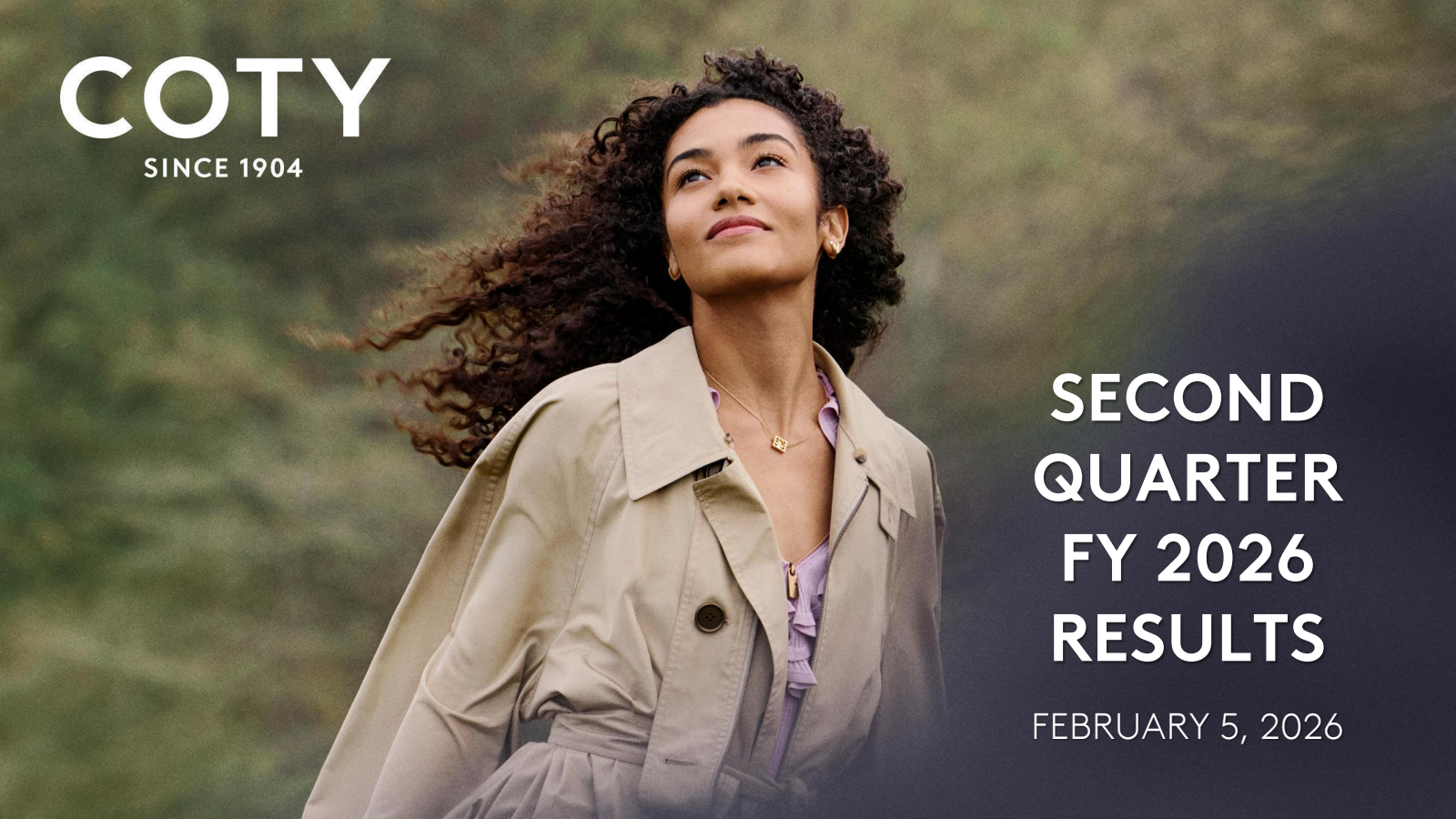 Coty's Q2 2026 Prepared Remarks Slide Deck