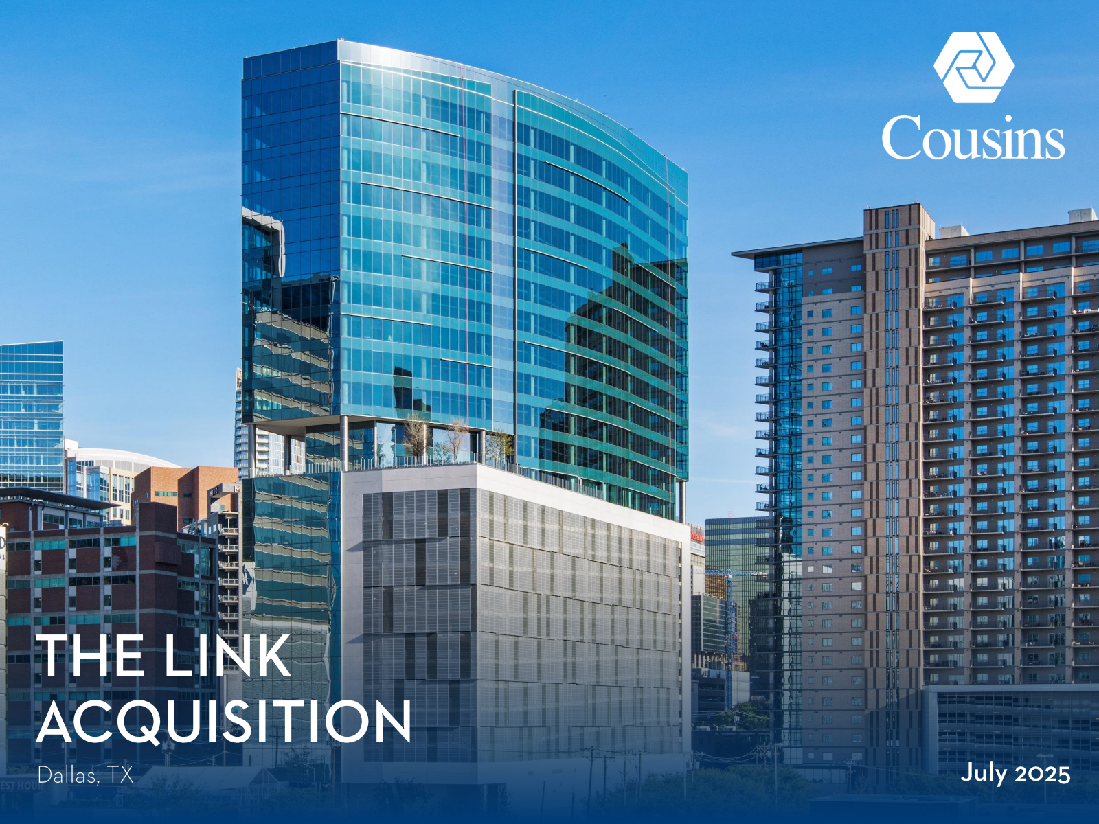 Cousins Properties' Q2 2025 Slide Deck