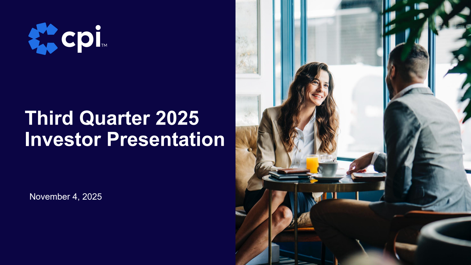 CPI Card Group's Q3 2025 Slide Deck