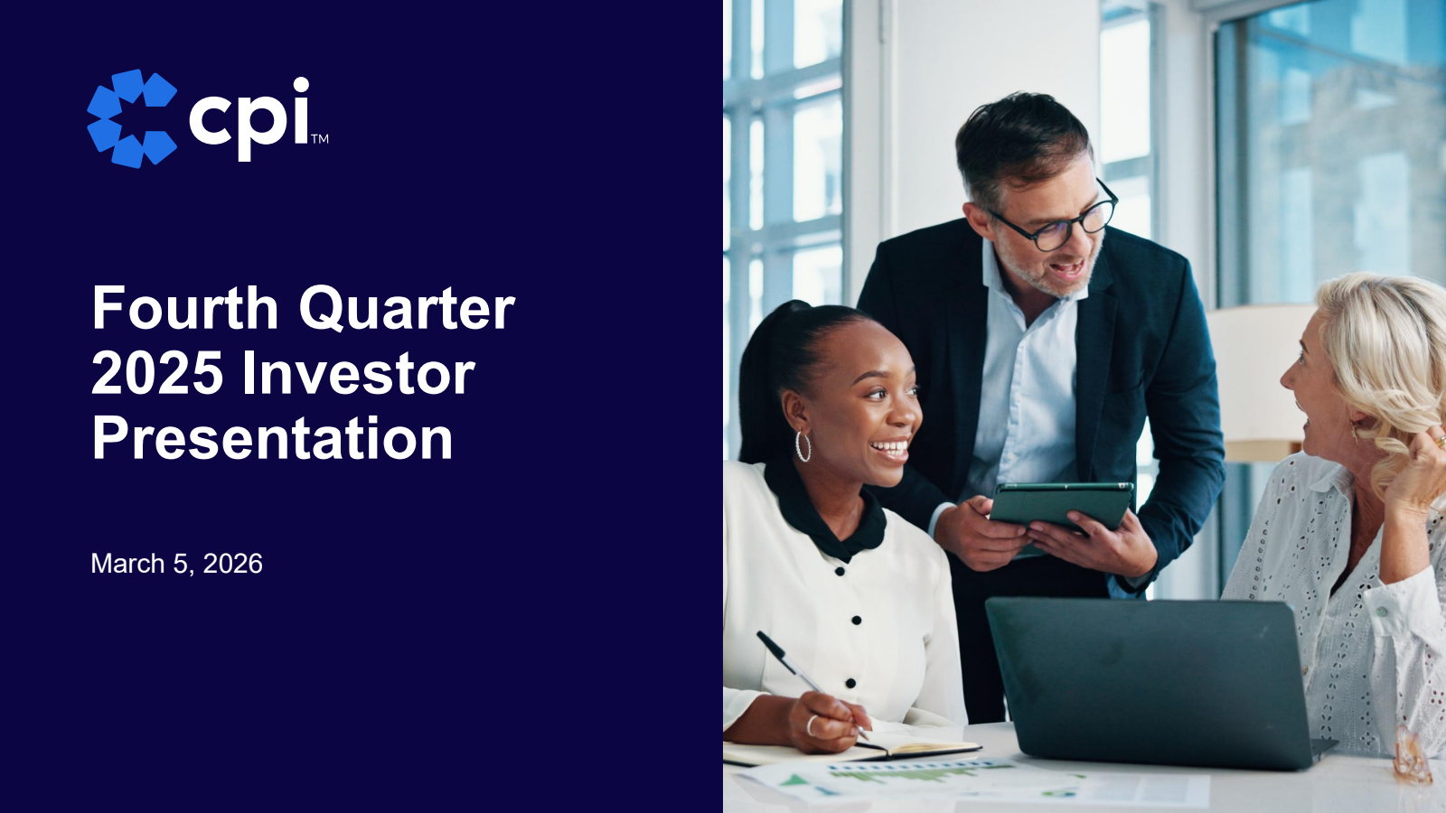 CPI Card Group's Q4 2025 Slide Deck