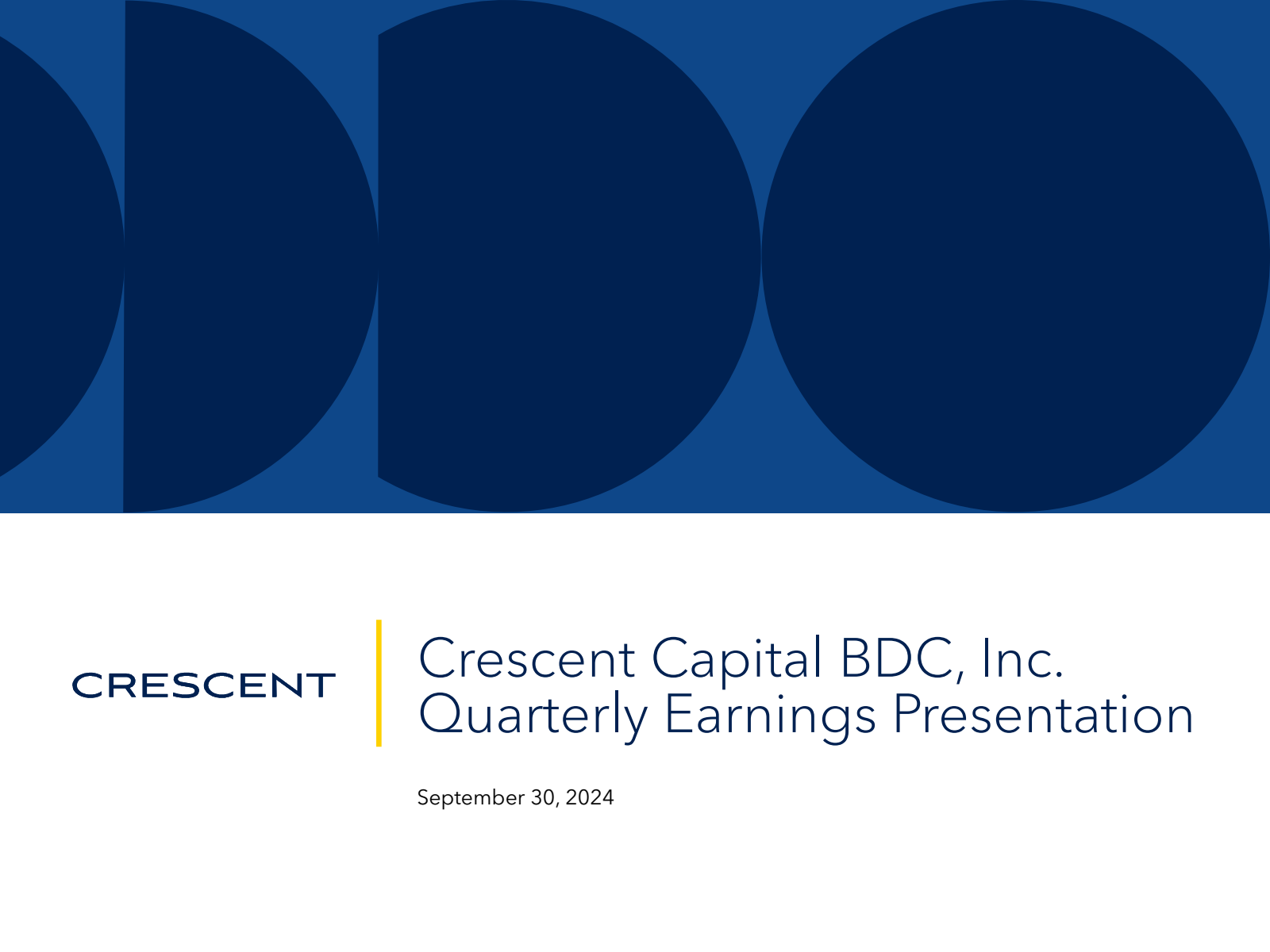 Ccap Isc CCAP Q3 2024 Earnings Report on 11/12/2024