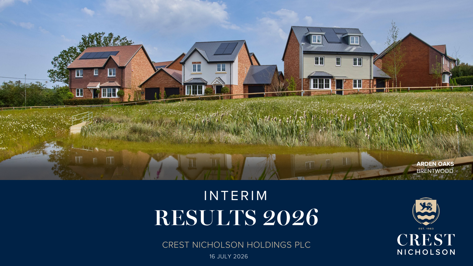 Crest Nicholson's H1 2026 Slide Deck