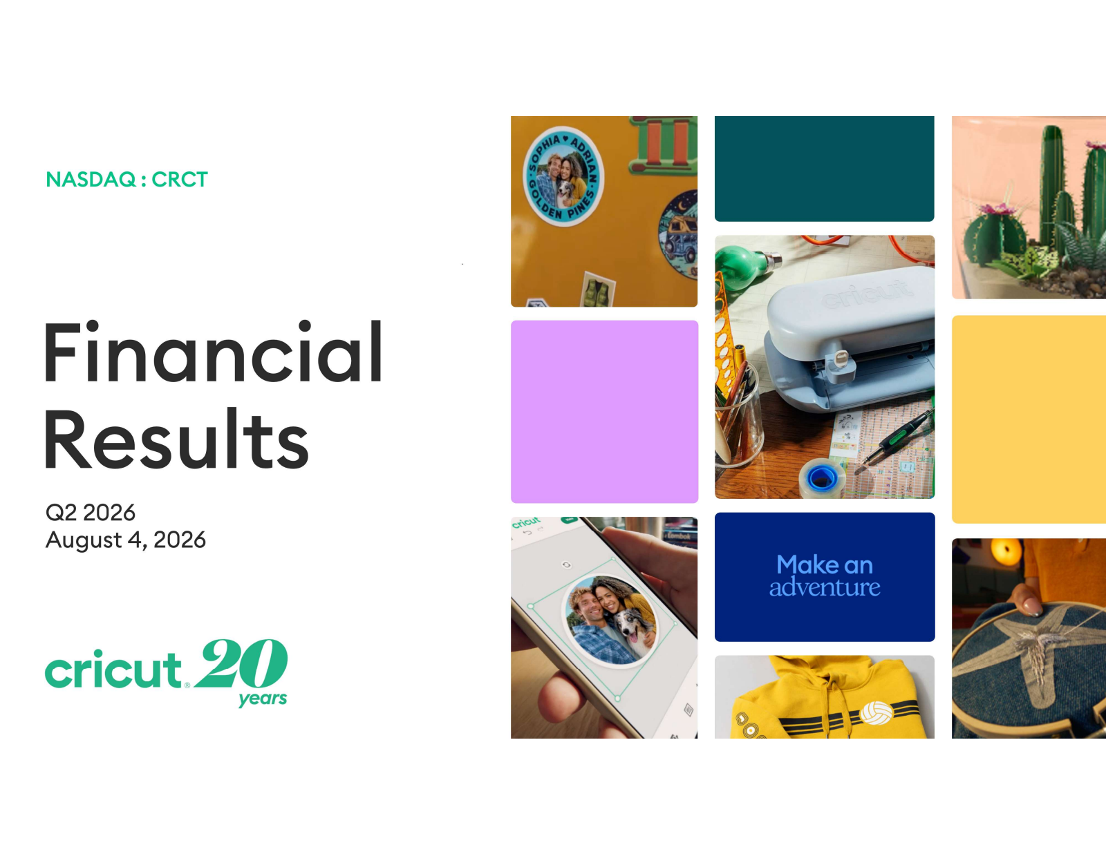 Cricut's Q2 2026 Slide Deck